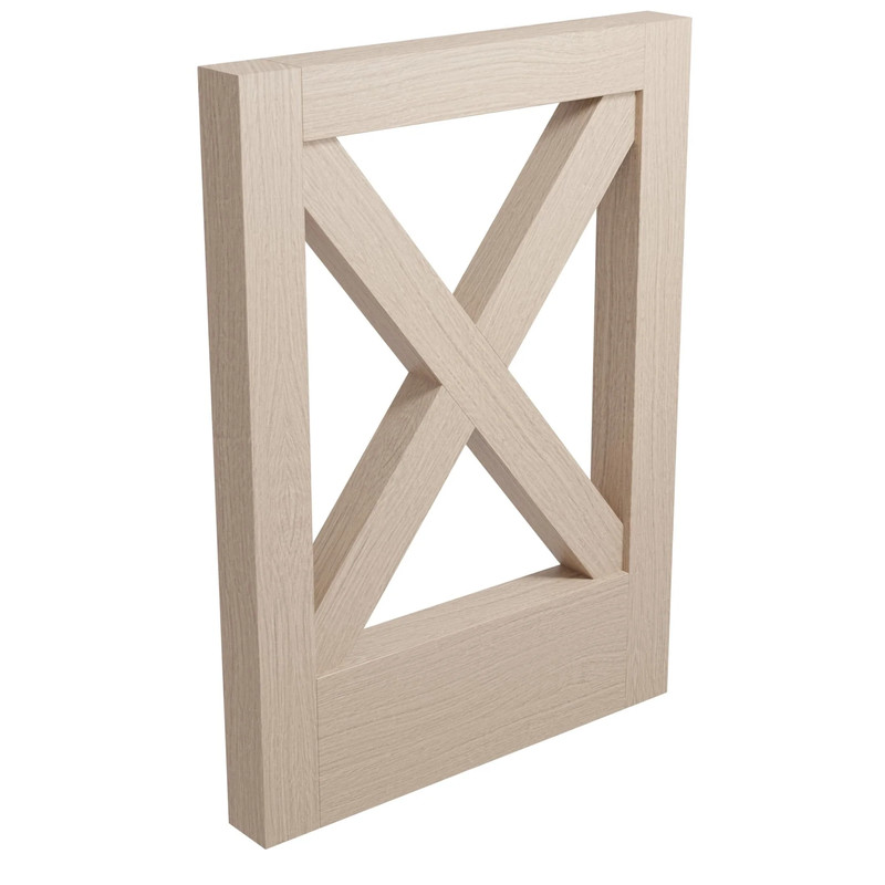 Trimmable Island End Panel - Species:Oak White - Size:3" x 25" x 34-1/2"